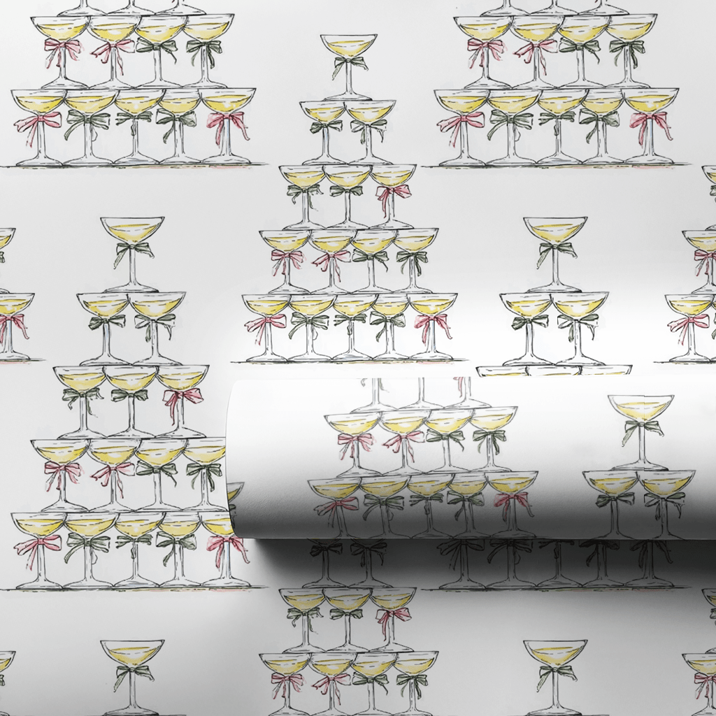 Champagne Christmas - Wrapping Paper - Aspen & Arlo