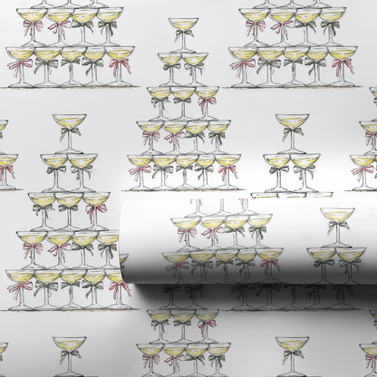 Champagne Christmas - Wrapping Paper - Aspen & Arlo