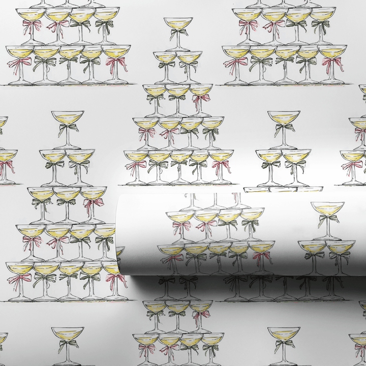 Champagne Christmas - Wrapping Paper - Aspen & Arlo