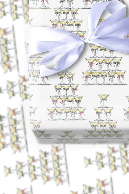 Champagne Christmas - Wrapping Paper - Aspen & Arlo