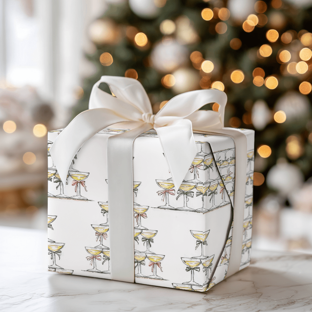 Champagne Christmas - Wrapping Paper - Aspen & Arlo