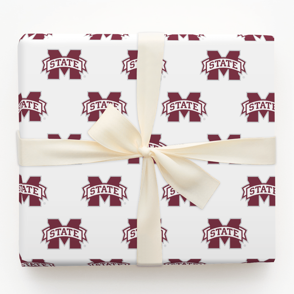 Maroon Momentum - Wrapping Paper - Aspen & Arlo