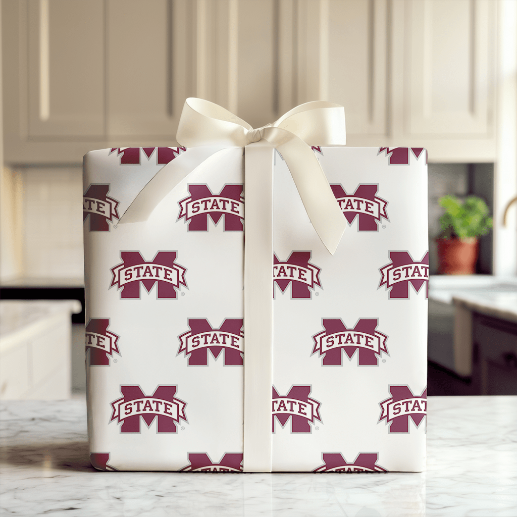 Maroon Momentum - Wrapping Paper - Aspen & Arlo