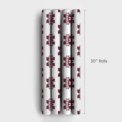 Maroon Momentum - Wrapping Paper - Aspen & Arlo