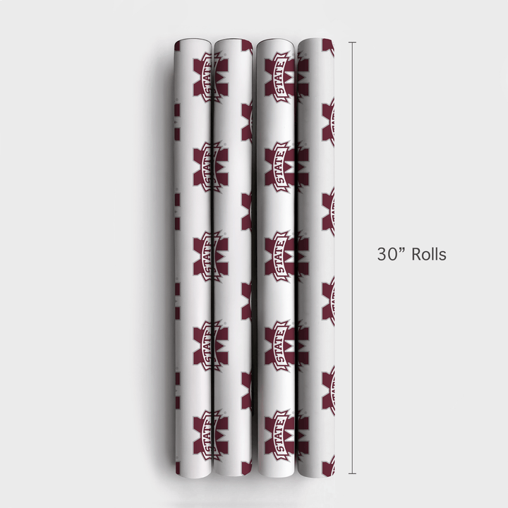 Maroon Momentum - Wrapping Paper - Aspen & Arlo