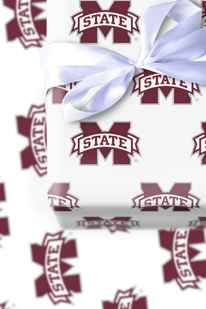 Maroon Momentum - Wrapping Paper - Aspen & Arlo