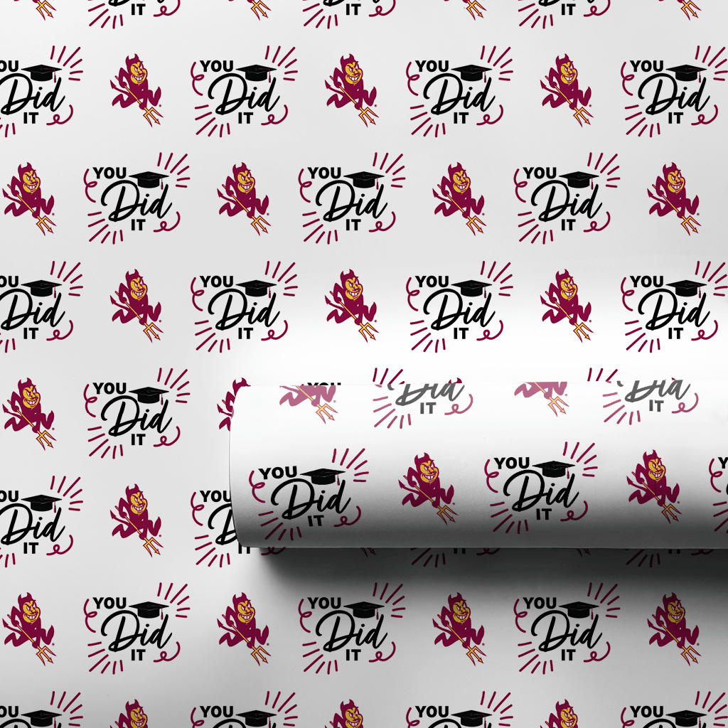 You Did It ASU - Wrapping Paper - Aspen & Arlo