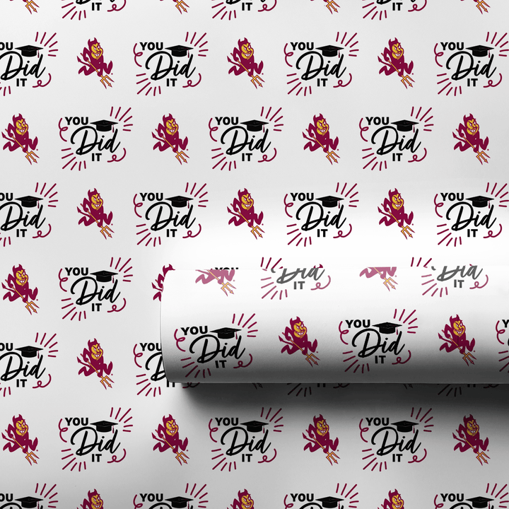 You Did It ASU - Wrapping Paper - Aspen & Arlo