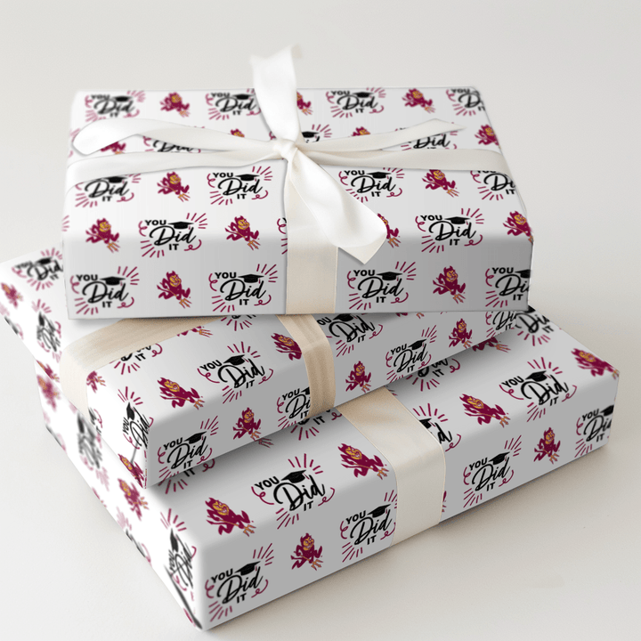 You Did It ASU - Wrapping Paper - Aspen & Arlo