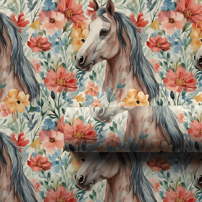 Garden Day with the Arabian - Wrapping Paper - Aspen & Arlo