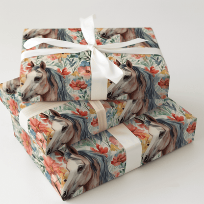 Garden Day with the Arabian - Wrapping Paper - Aspen & Arlo