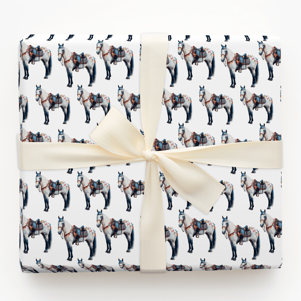 Sleigh Bells Bling - Wrapping Paper - Aspen & Arlo
