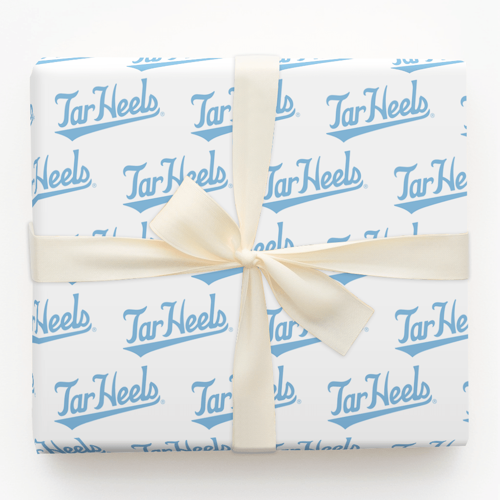 Tar Heels Script - Wrapping Paper - Aspen & Arlo