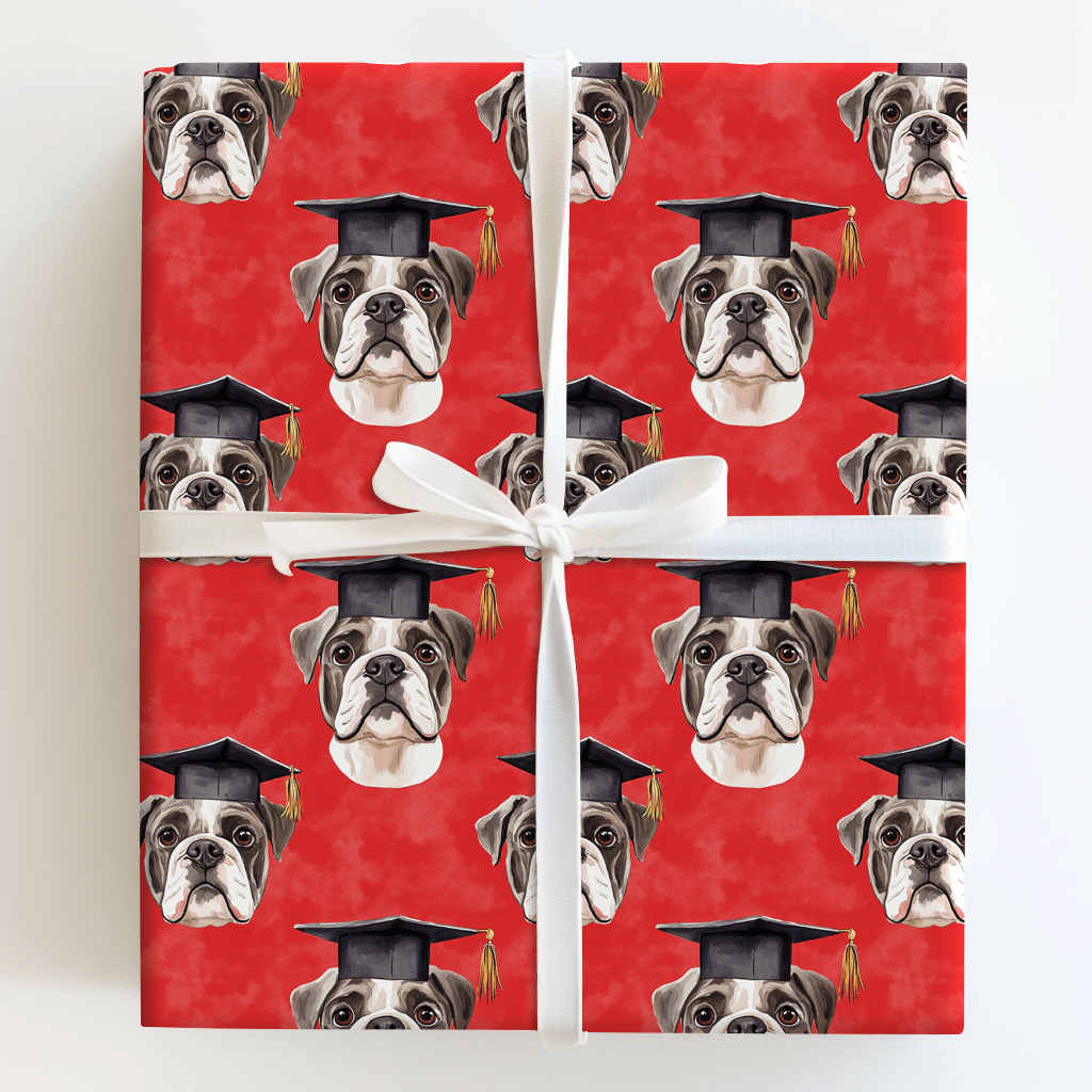 Bulldogged That Degree - Wrapping Paper - Aspen & Arlo