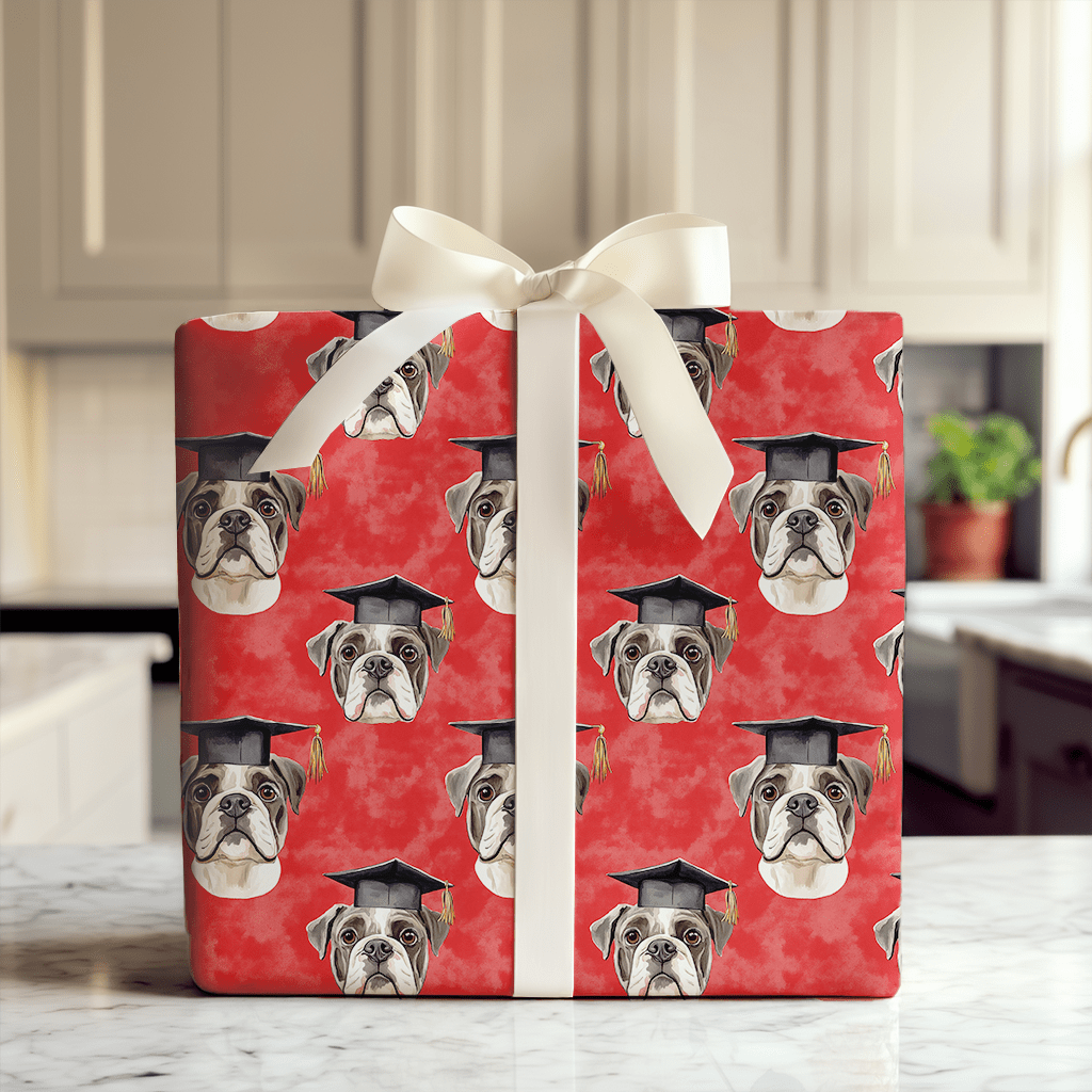Bulldogged That Degree - Wrapping Paper - Aspen & Arlo
