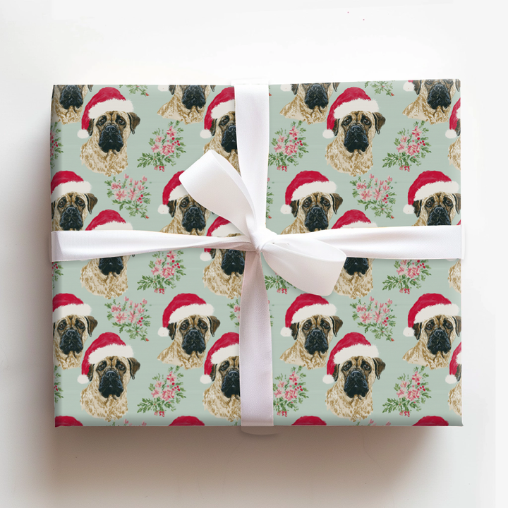 Pretty Bullmastiff Christmas
