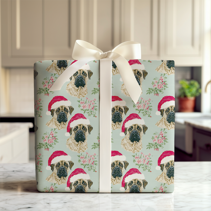 Pretty Bullmastiff Christmas