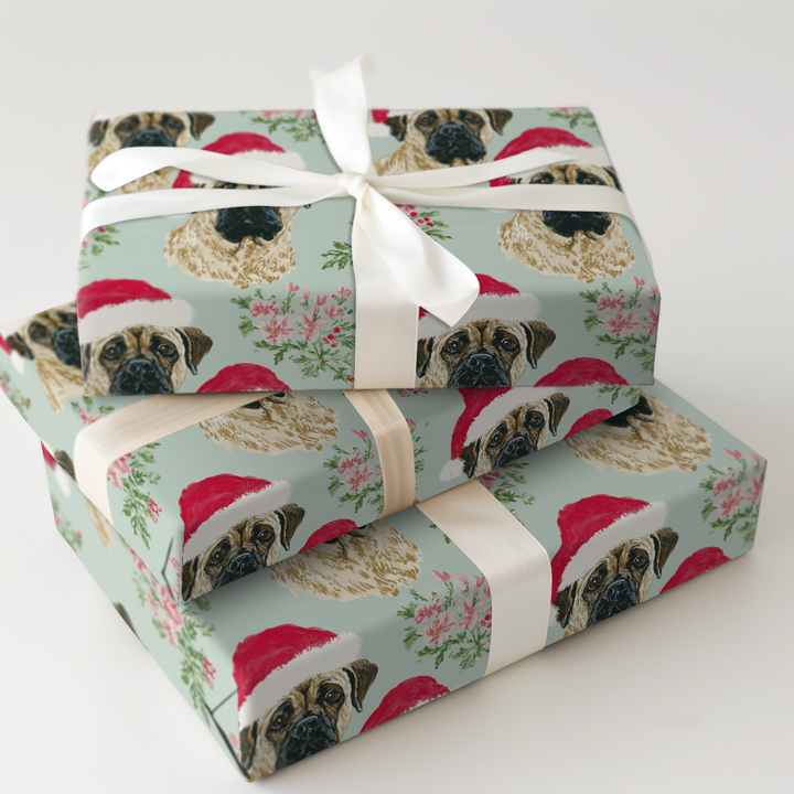 Pretty Bullmastiff Christmas