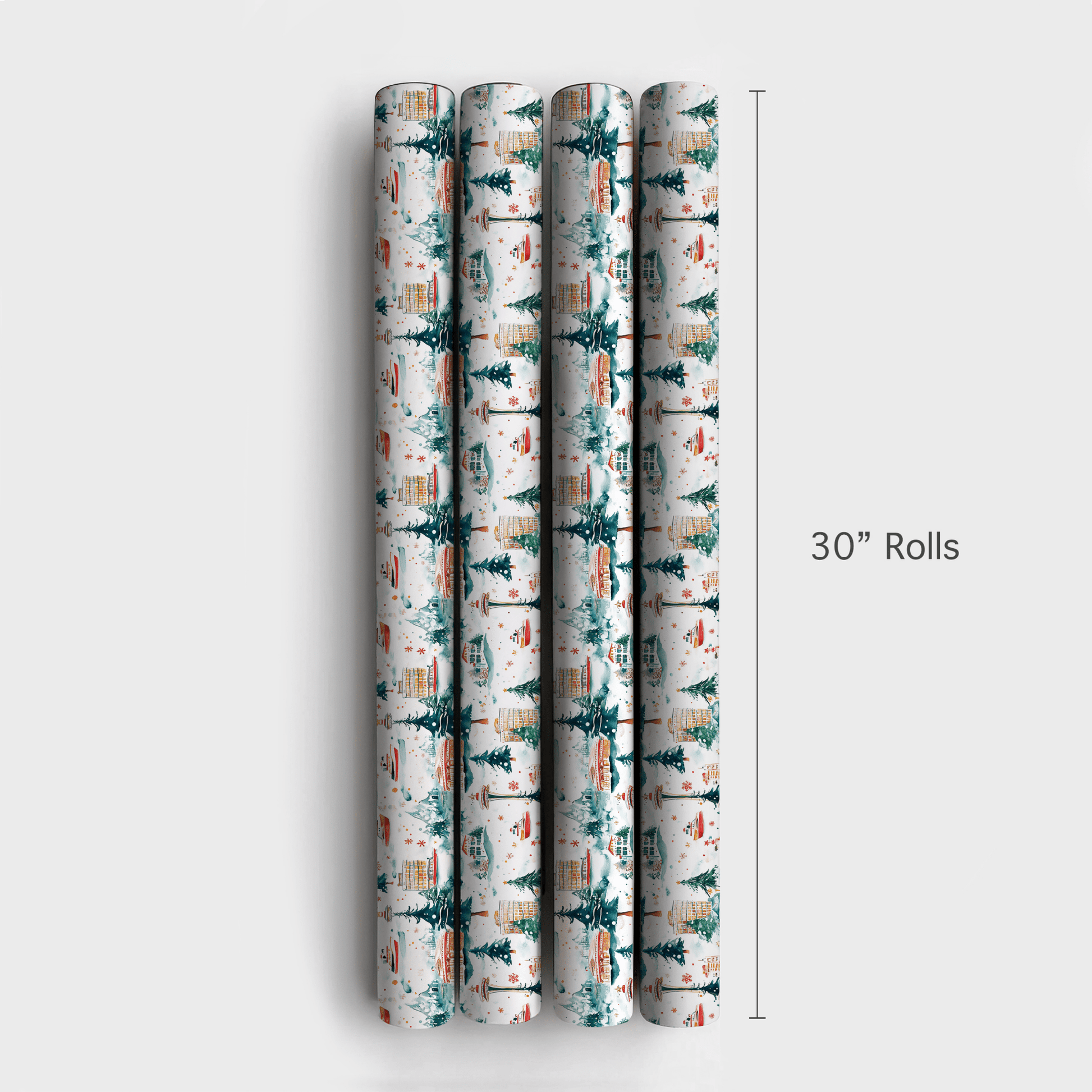 Festive Seattle - Wrapping Paper - Aspen & Arlo