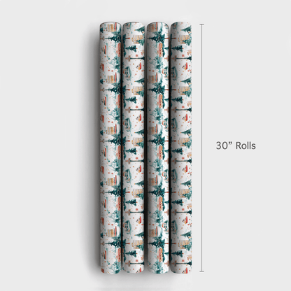 Festive Seattle - Wrapping Paper - Aspen & Arlo