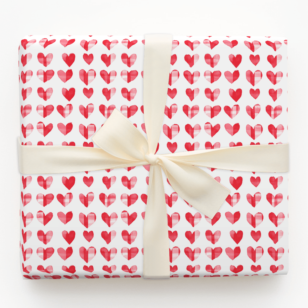Patchwork Hearts - Wrapping Paper - Aspen & Arlo