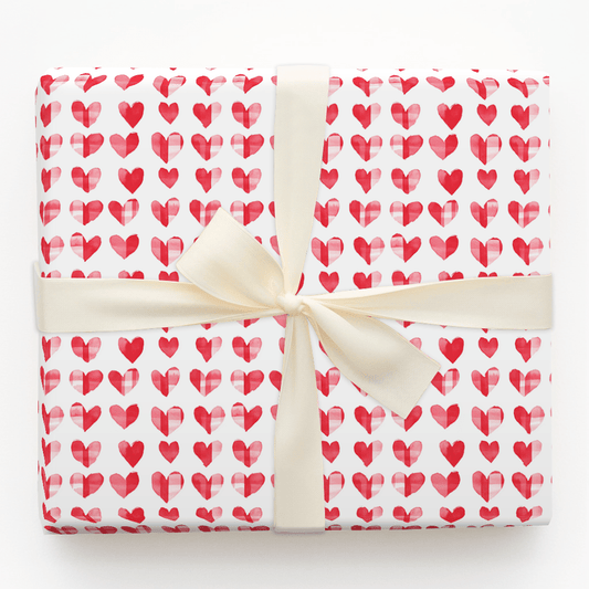 Patchwork Hearts - Wrapping Paper - Aspen & Arlo