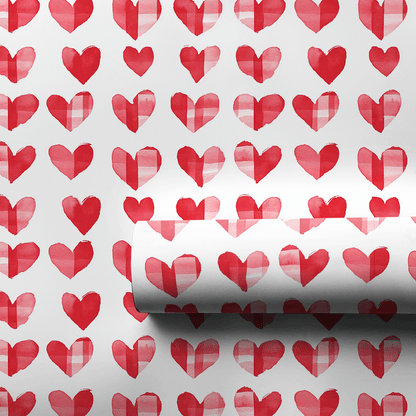 Patchwork Hearts - Wrapping Paper - Aspen & Arlo