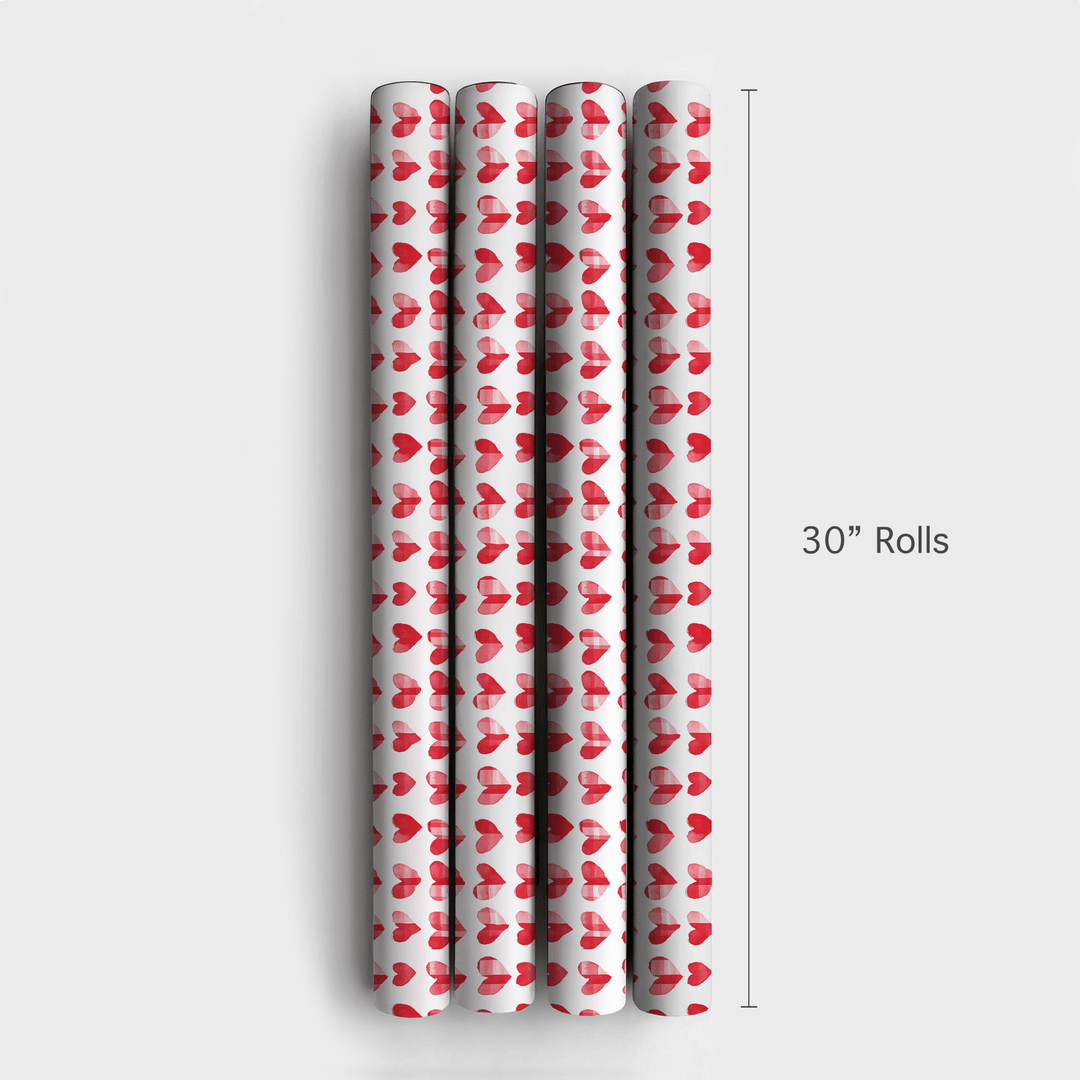 Patchwork Hearts - Wrapping Paper - Aspen & Arlo