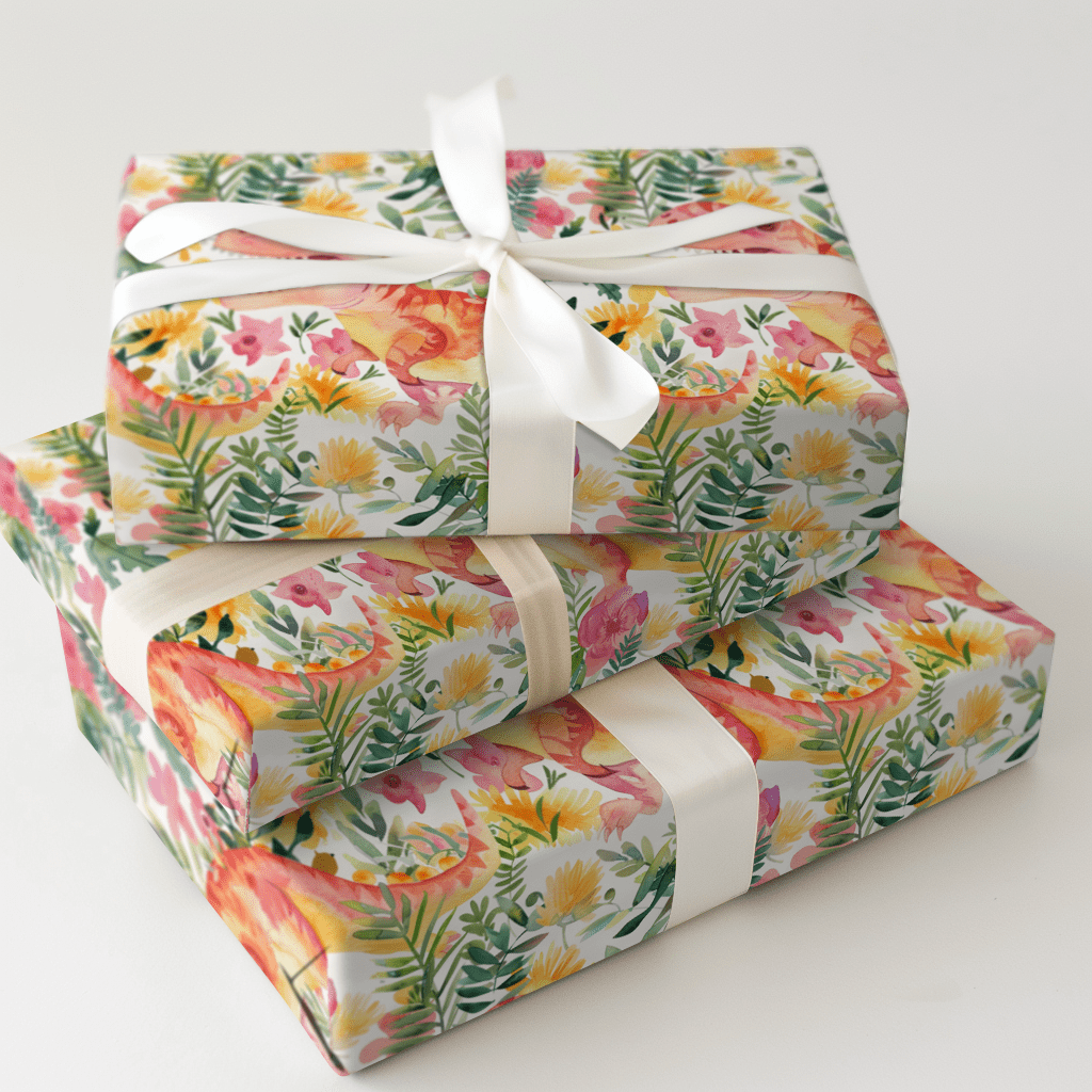 T - Rex Fest - Wrapping Paper - Aspen & Arlo