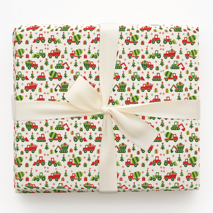 Retro Construction Crew - Wrapping Paper - Aspen & Arlo
