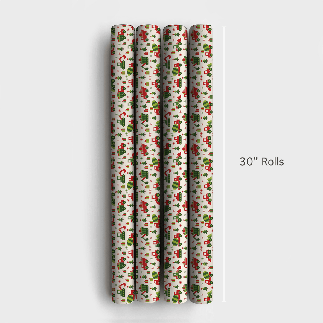 Retro Construction Crew - Wrapping Paper - Aspen & Arlo