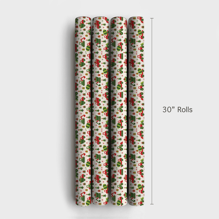 Retro Construction Crew - Wrapping Paper - Aspen & Arlo