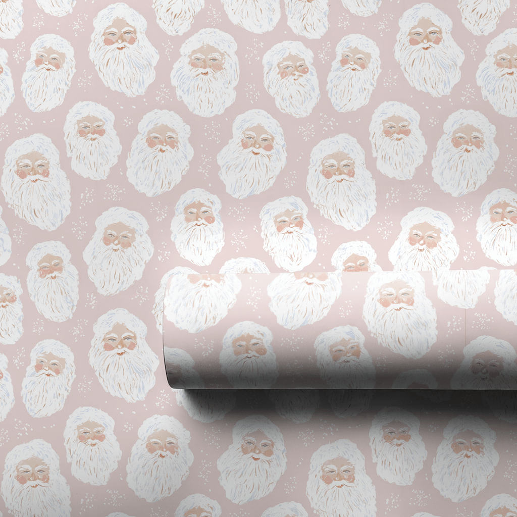 Ho Ho In Pink - Wrapping Paper - Aspen & Arlo