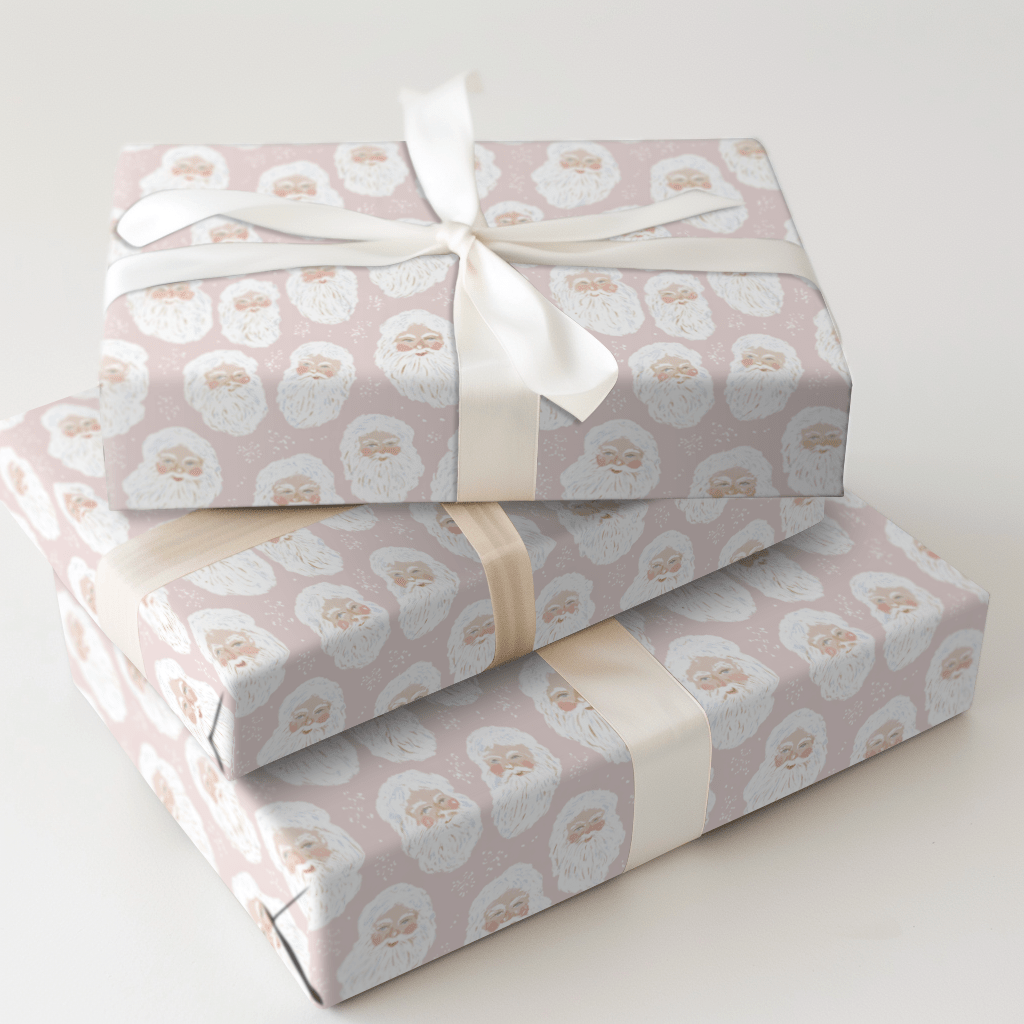 Ho Ho In Pink - Wrapping Paper - Aspen & Arlo