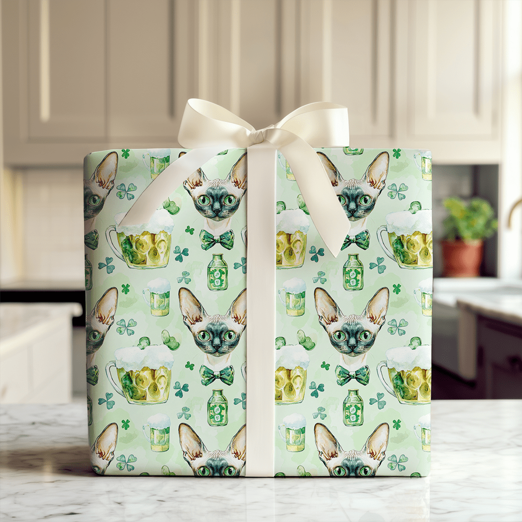 Brews with the Devon Rex - Wrapping Paper - Aspen & Arlo
