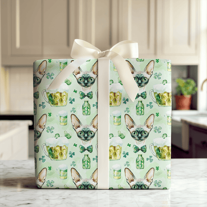 Brews with the Devon Rex - Wrapping Paper - Aspen & Arlo