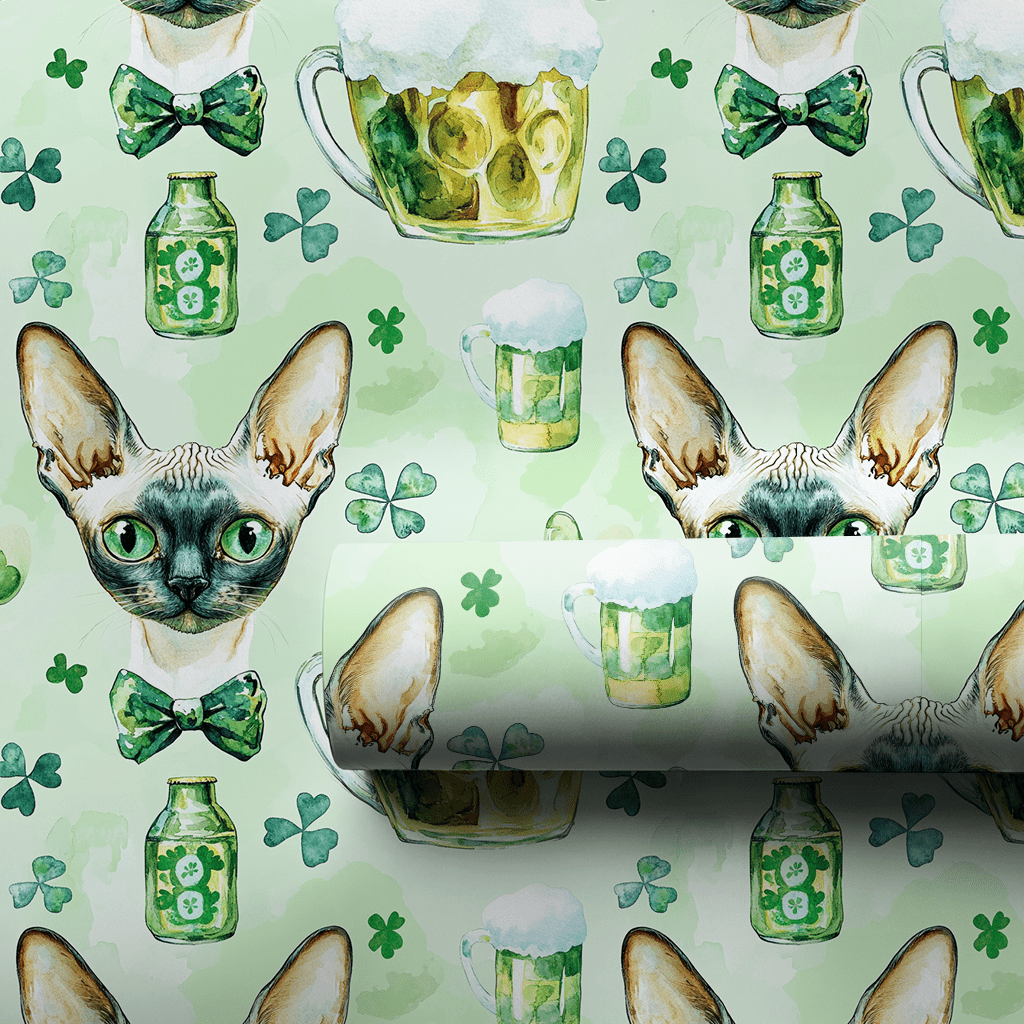 Brews with the Devon Rex - Wrapping Paper - Aspen & Arlo