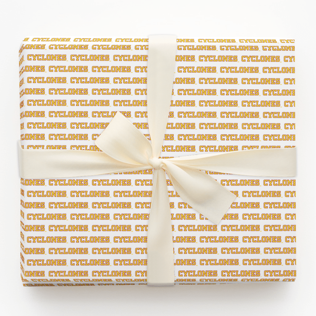 Cyclones Wordmark - Wrapping Paper - Aspen & Arlo