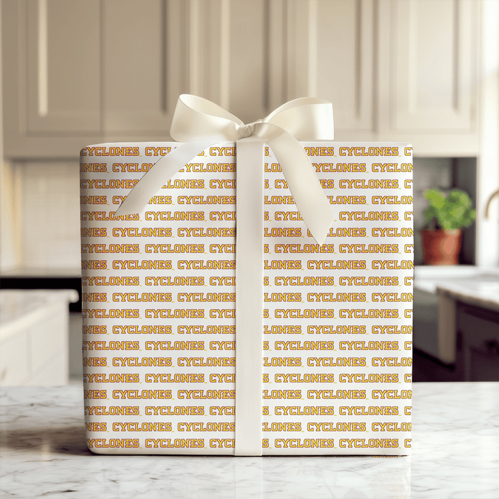 Cyclones Wordmark - Wrapping Paper - Aspen & Arlo