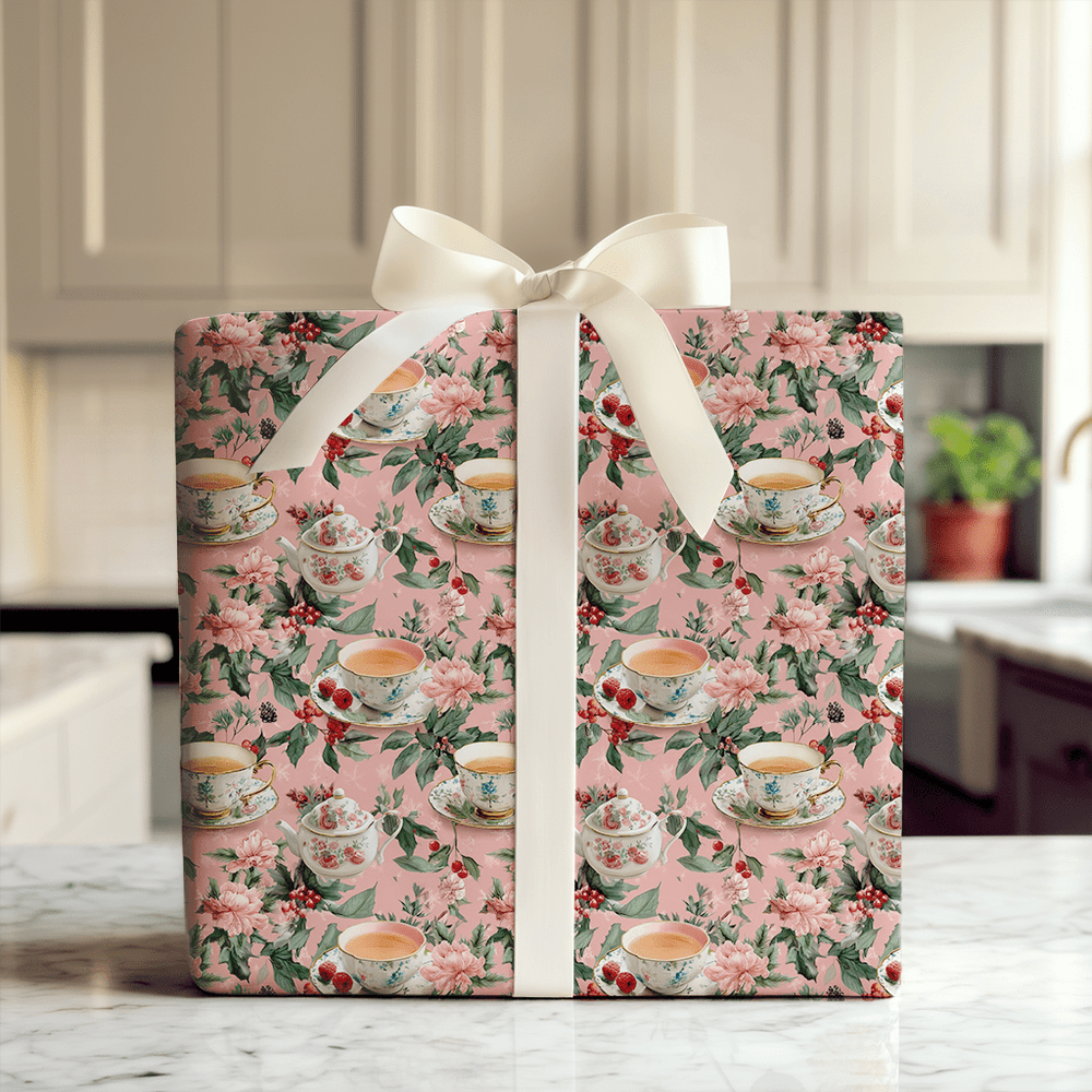 Holiday Tea - Wrapping Paper - Aspen & Arlo