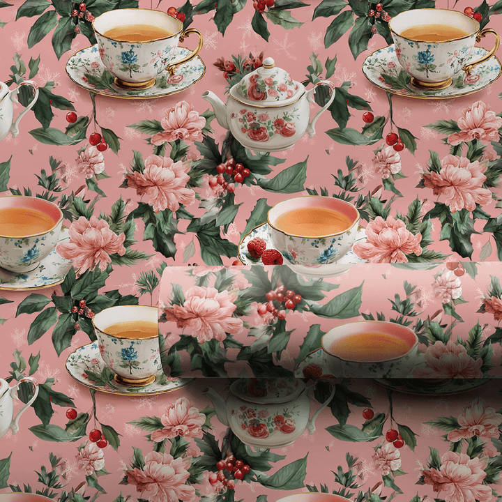 Holiday Tea - Wrapping Paper - Aspen & Arlo