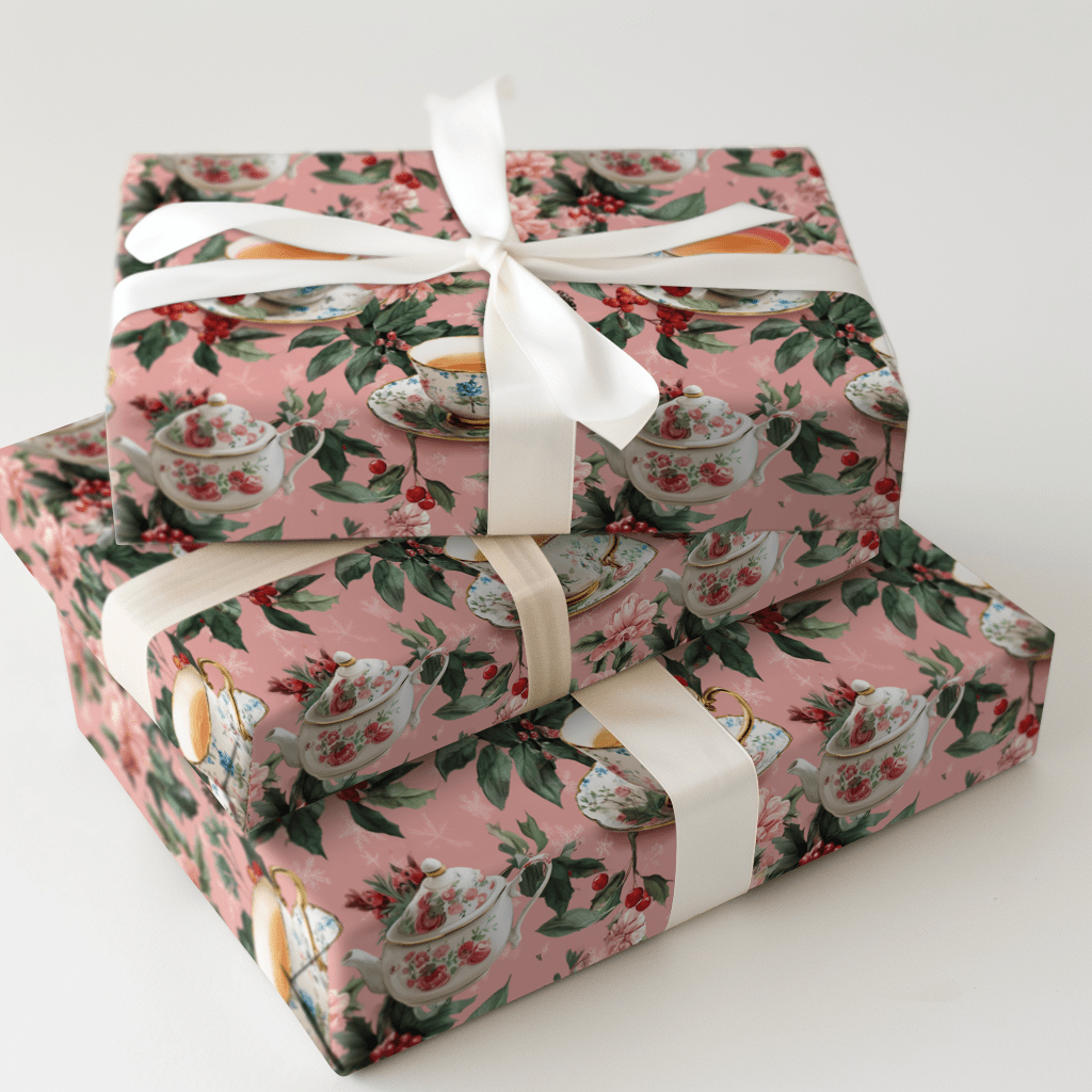 Holiday Tea - Wrapping Paper - Aspen & Arlo