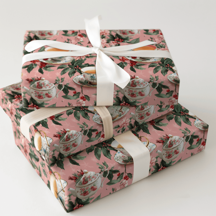 Holiday Tea - Wrapping Paper - Aspen & Arlo