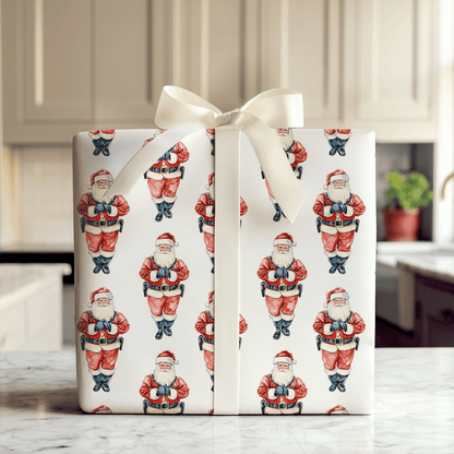 Santa's Got the Law - Wrapping Paper - Aspen & Arlo