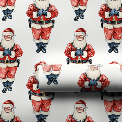 Santa's Got the Law - Wrapping Paper - Aspen & Arlo