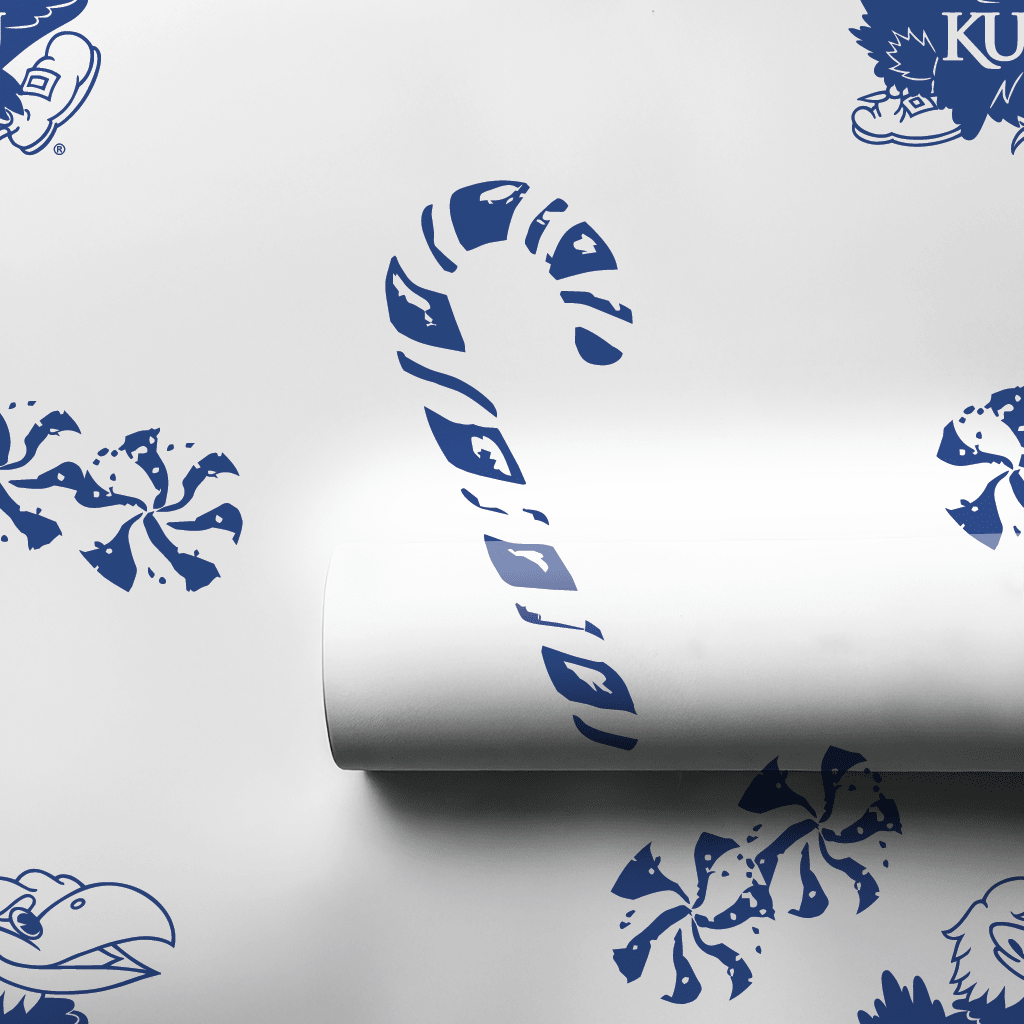 KU Peppermints - Wrapping Paper - Aspen & Arlo