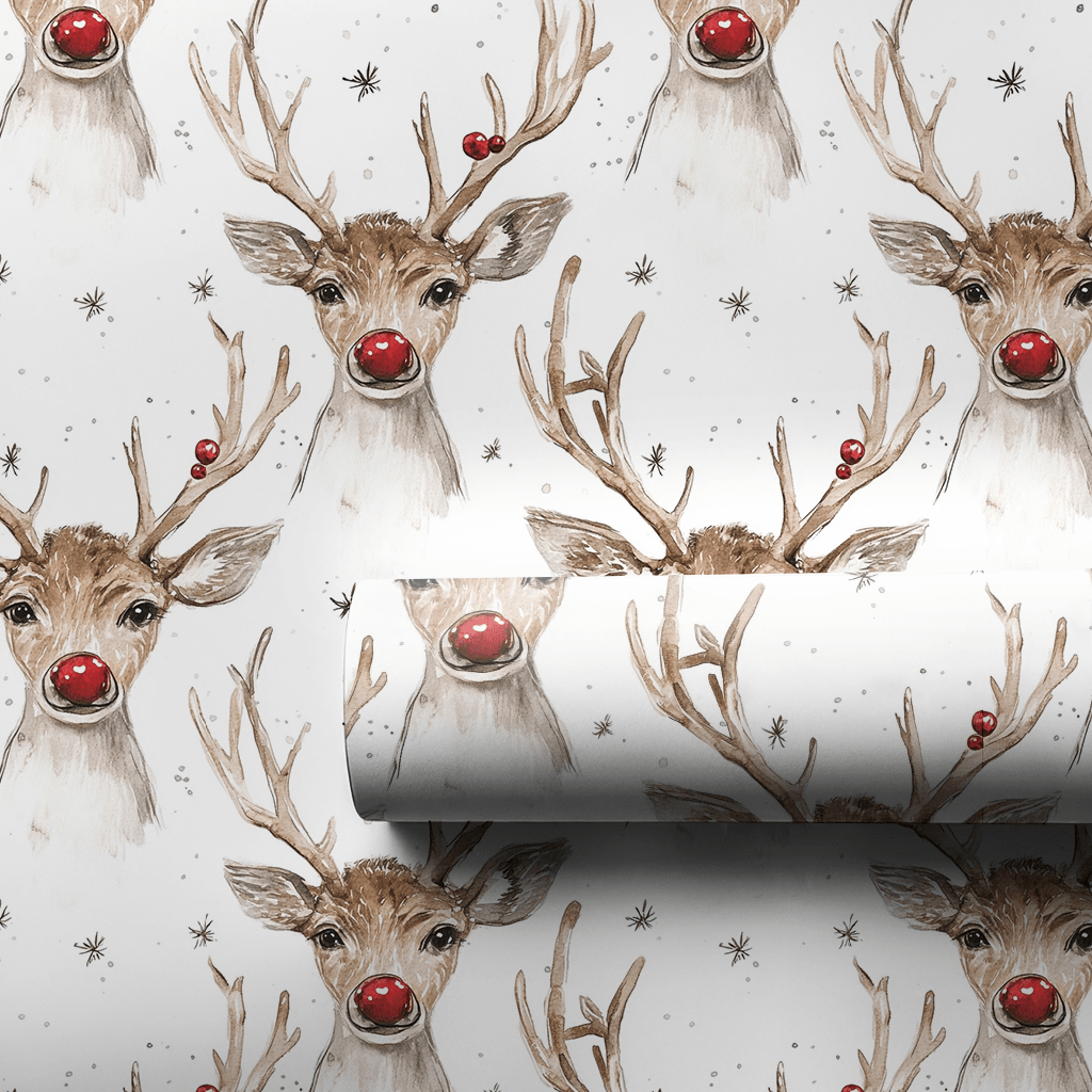 Antlers and Sparkle - Wrapping Paper - Aspen & Arlo