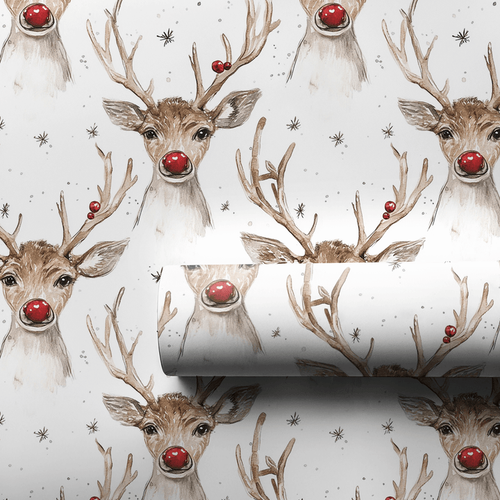 Antlers and Sparkle - Wrapping Paper - Aspen & Arlo