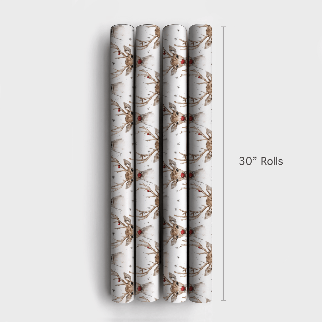 Antlers and Sparkle - Wrapping Paper - Aspen & Arlo