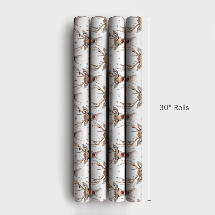 Antlers and Sparkle - Wrapping Paper - Aspen & Arlo